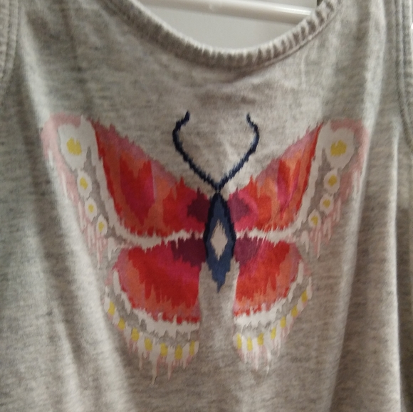 💜Toddler girl tunic butterfly tank size 2T - Picture 2 of 3